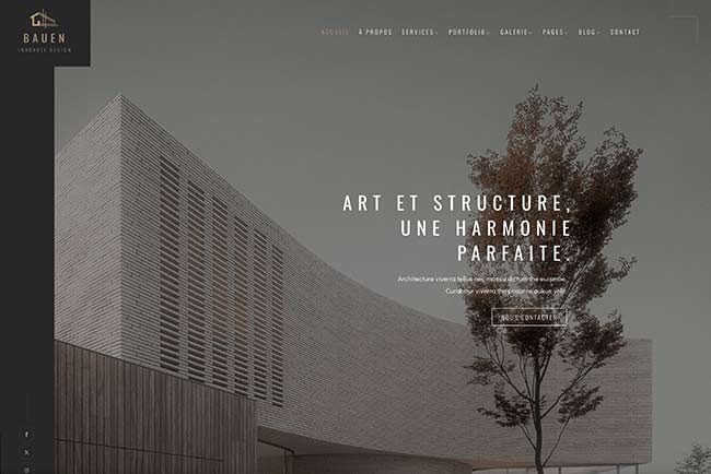 couverture pour la démo de site internet en mensualitées pour architecte par X-Marques
