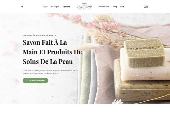 img de Template de site e-commerce pour artisans